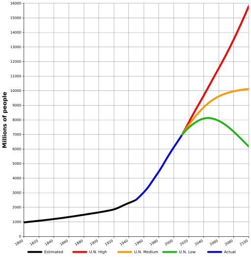 World Population 1800-2100